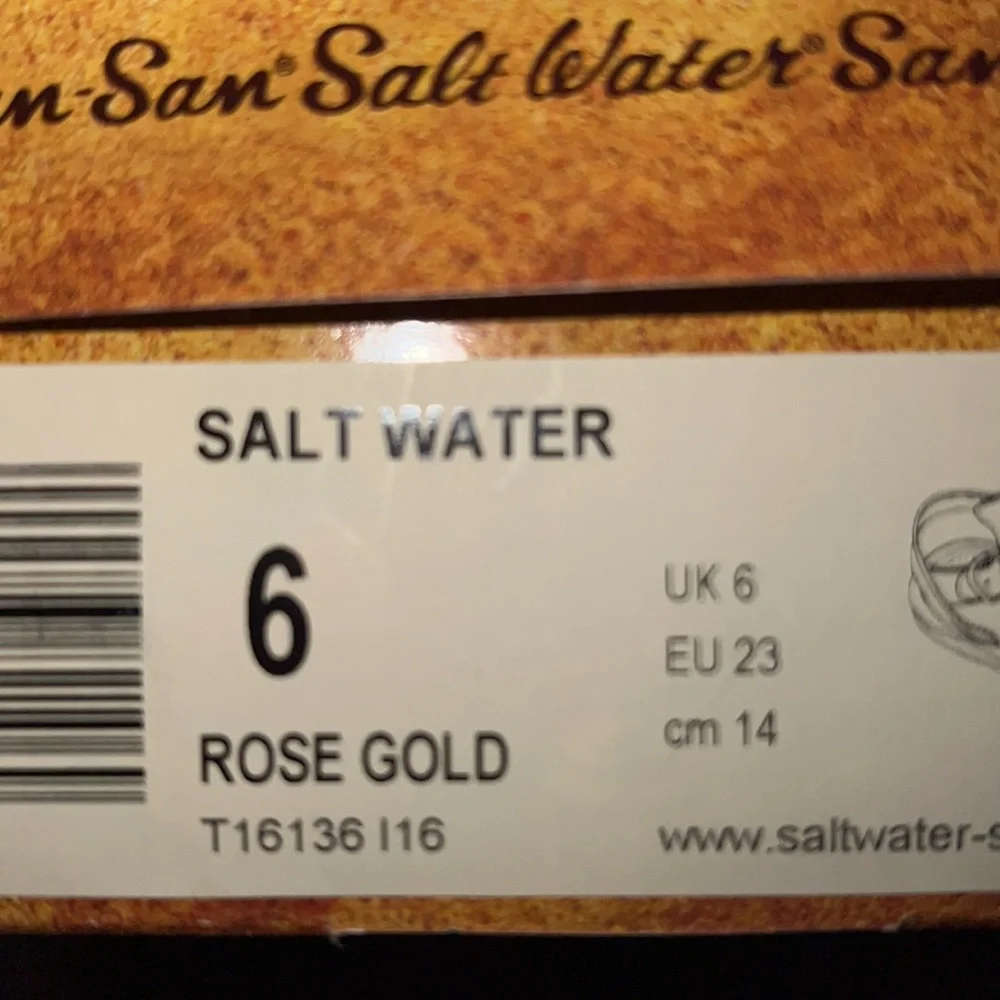 AUTH NIB Salt Water the Original Sandal Toddler Little Kids ROSE GOLD